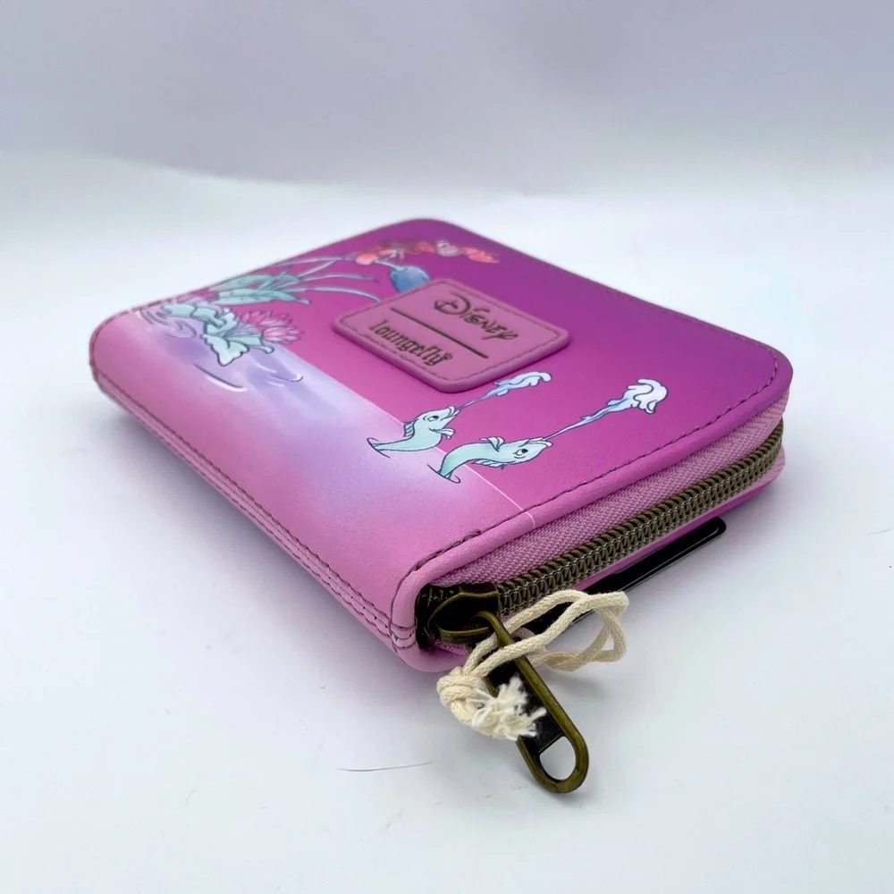 Loungefly Disney The Little Mermaid Kiss the Girl Zipper Wallet NWT